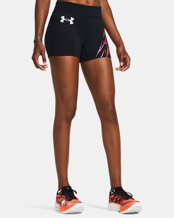 Women's UA Pro Runner Shorts, Black, pdpMainDesktop image number 0